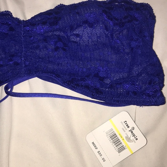 NWT Free People Bralette M Deep Cobalt $20 - Picture 3 of 6